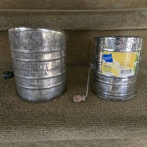 2 Vintage Hand Sifters